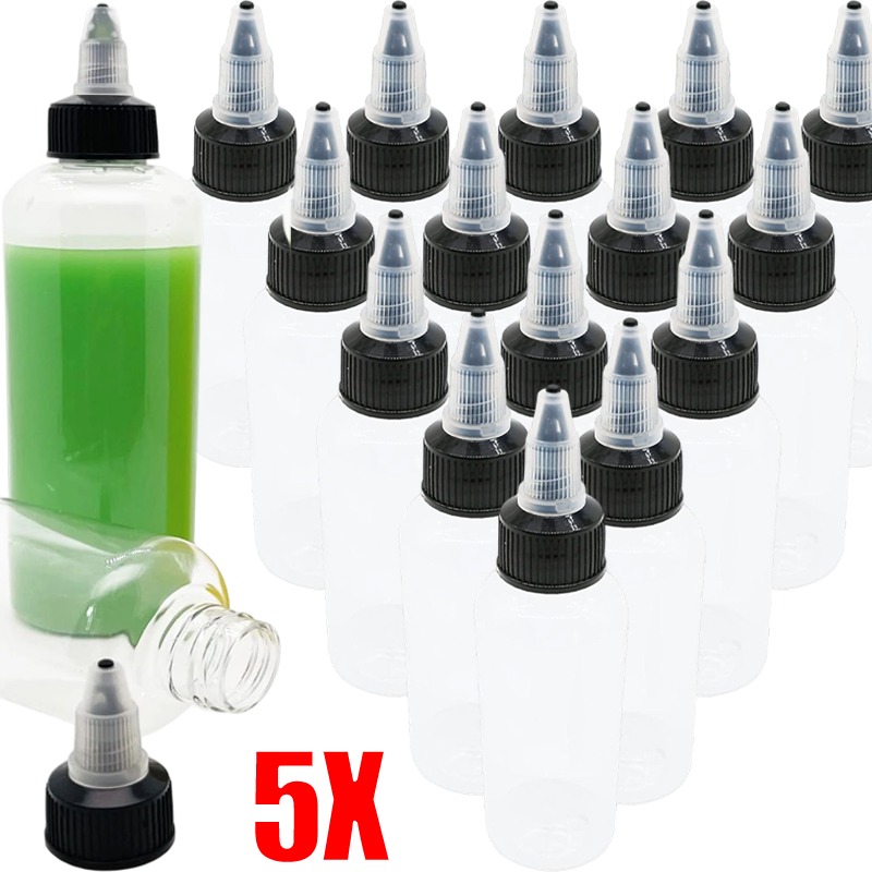 Fountain Pen Bottled Ink - 1/5pcs 30-250ml Clear Plastic Squeeze Bottles
