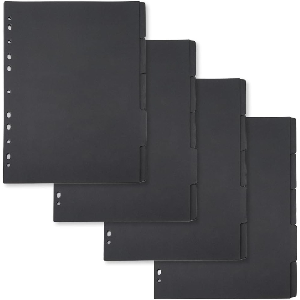 Tab Divider A4 - 20 Sheets 5-Tab Binder Dividers 11-Hole