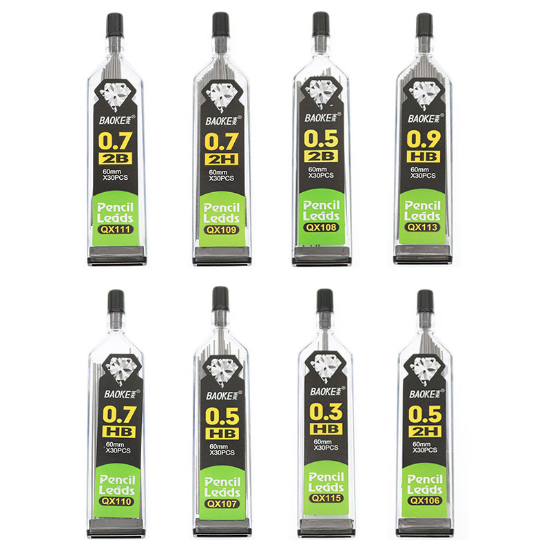 Mechanical Pencil 0.3 - 30pcs/Bottle, Automatic Pencil Lead 2B 2H