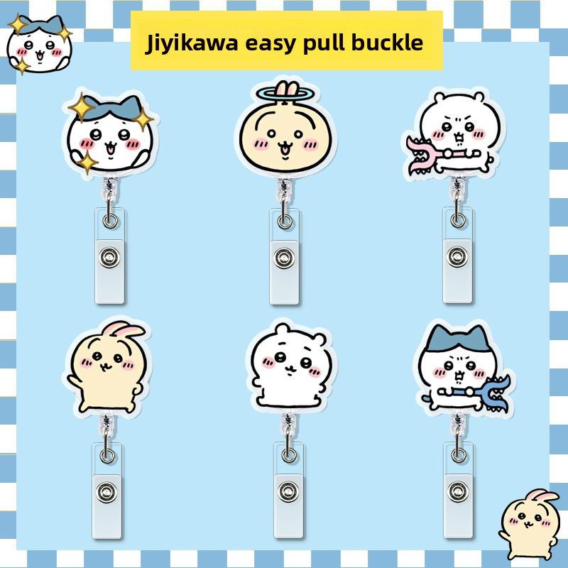 Index Card Holder - jiyi Retractable Badge Reel Kawaii ID