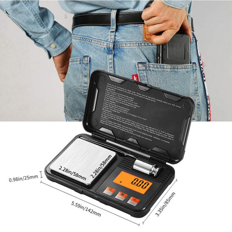 Digital Mini Scale 200g/0.01g  - Tape Dispenser Weighted 评论和价格