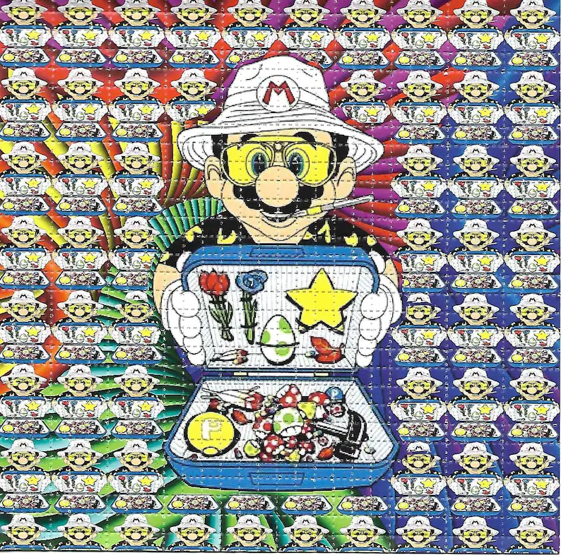 Mushroom Dealer Psychedelic LS - Ink Blotter Paper 评论和价格