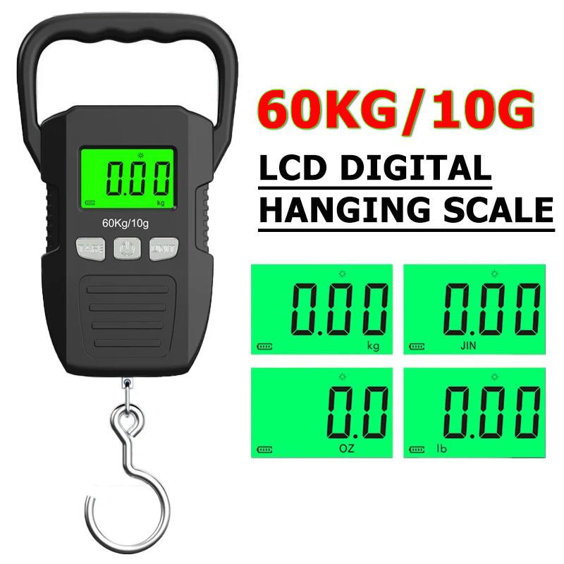 60kg/10g LCD Digital Hanging S - Tape Dispenser Weighted 评论和价格
