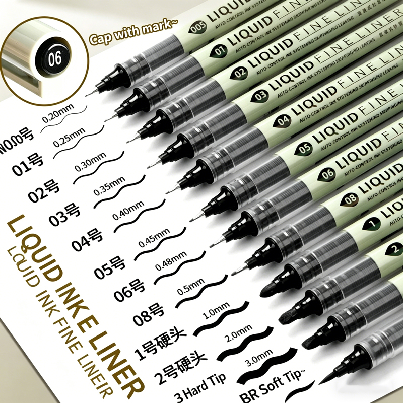 12 Pack Black Fineliner Drawin - Correction Pen Fine 评论和价格