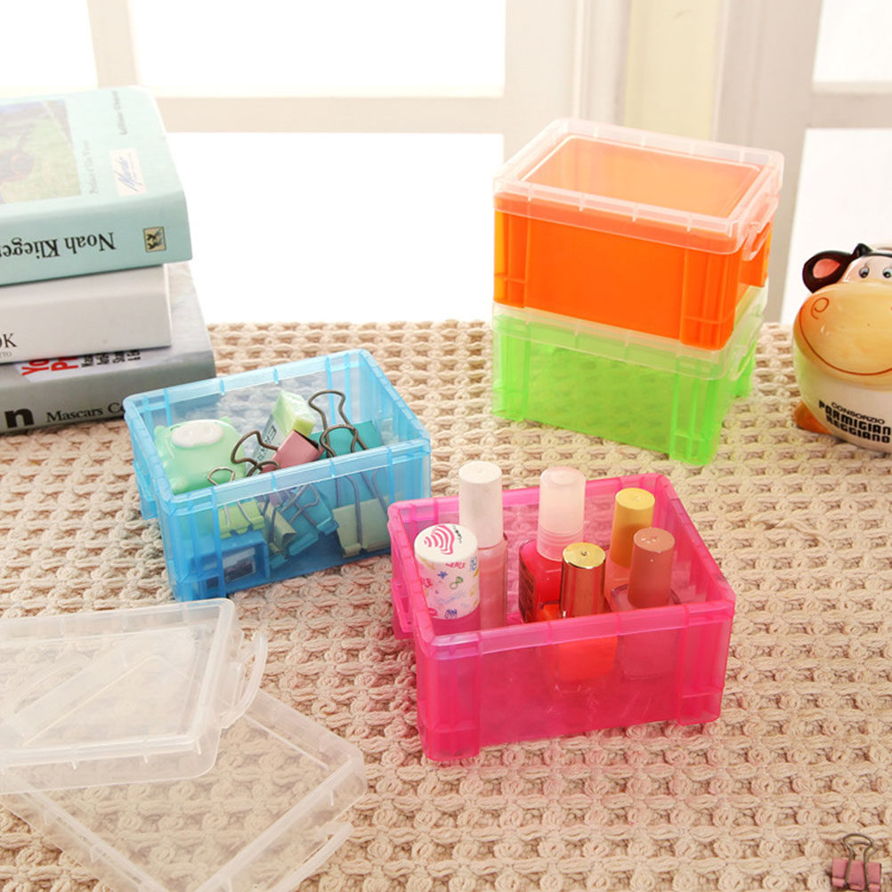 4Pcs Colorful Desktop Storage  - Card Index Box 评论和价格