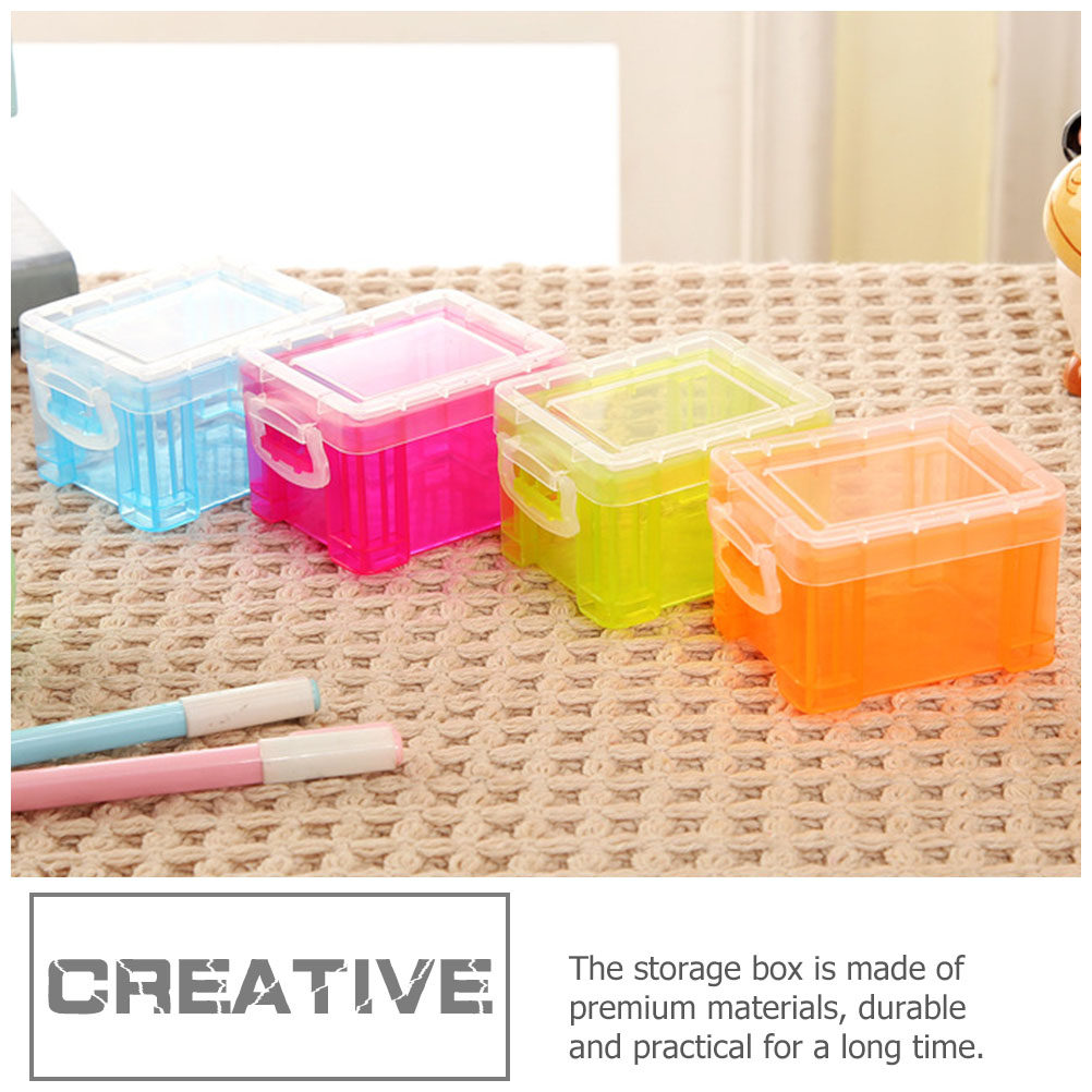 4Pcs Colorful Desktop Storage  - Card Index Box 评论和价格