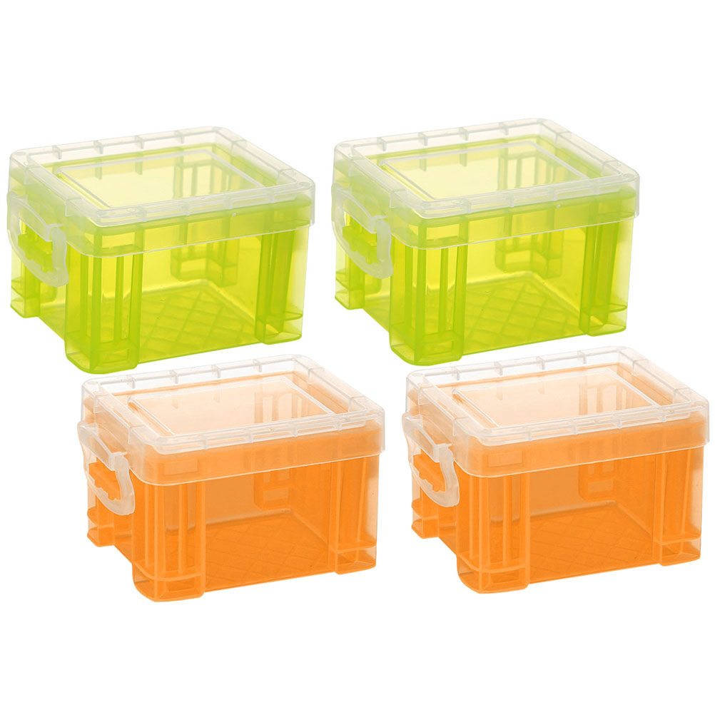 4Pcs Colorful Desktop Storage  - Card Index Box 评论和价格
