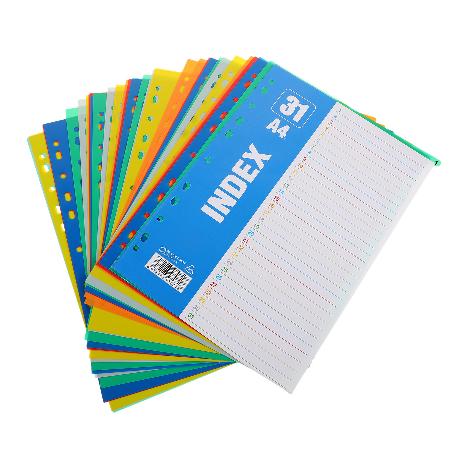 1Set Dividers A4 11-Hole Binde - Tab Divider A4 评论和价格