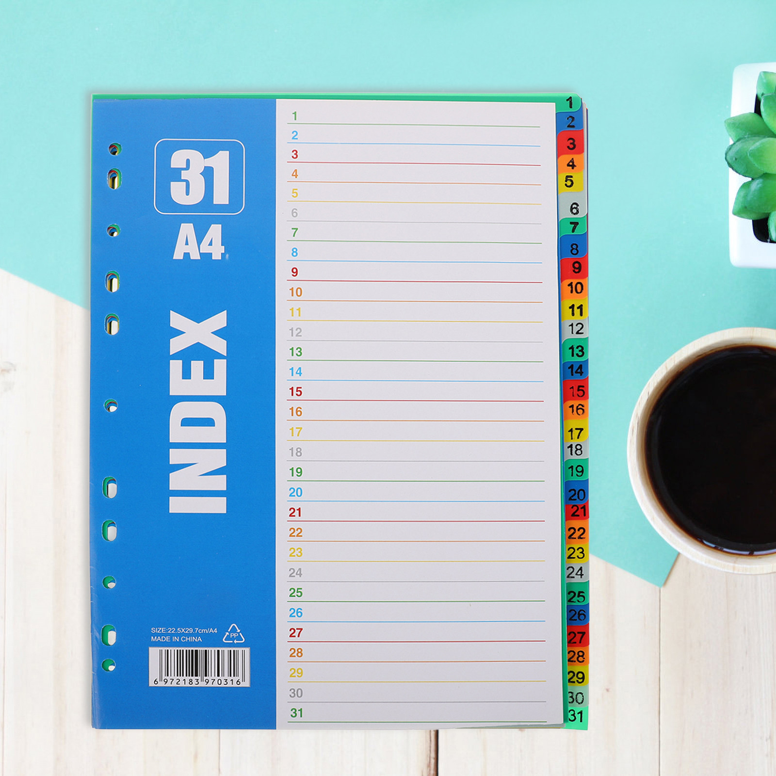 1Set Dividers A4 11-Hole Binde - Tab Divider A4 评论和价格