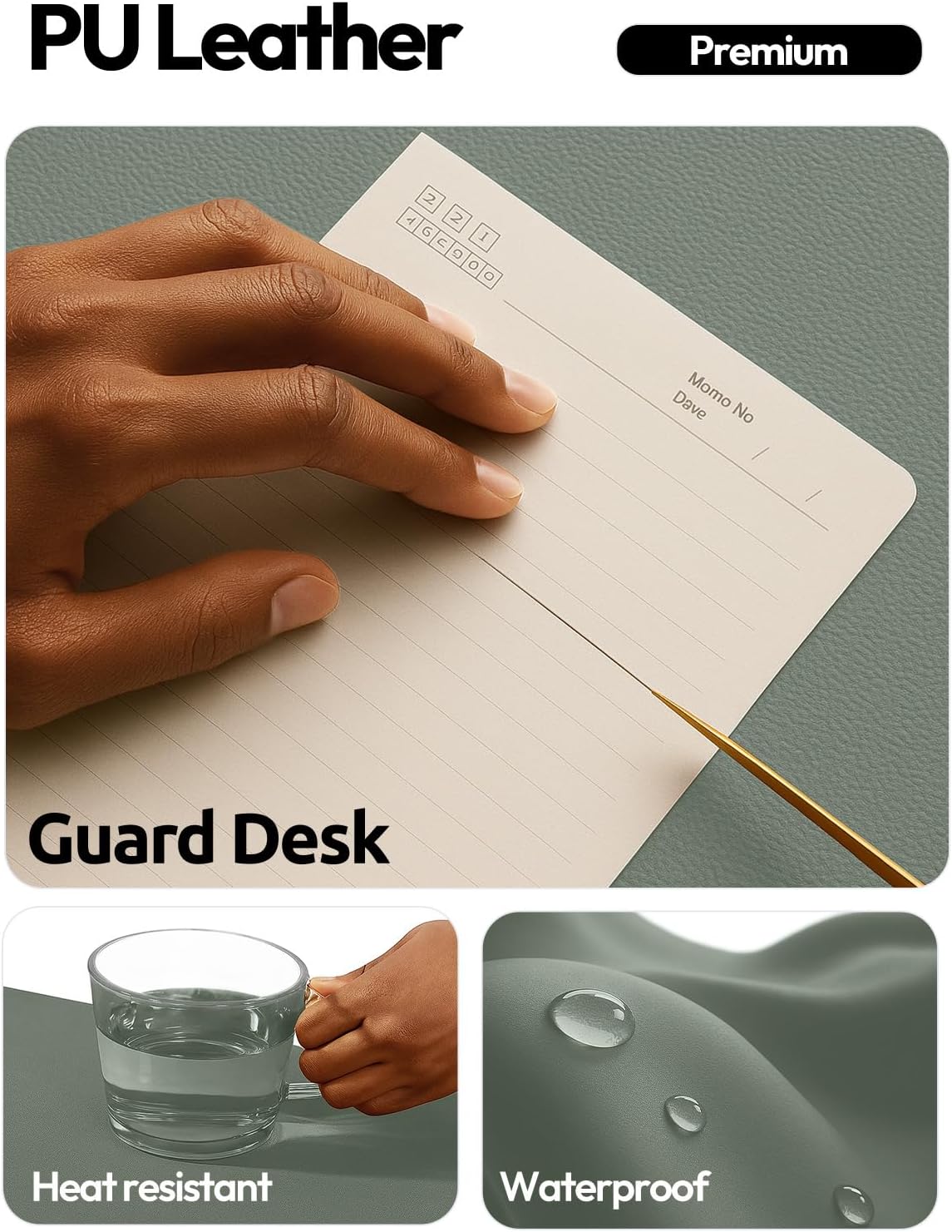 Leather Desk Pad Protector, La - Leather Desk Pad 评论和价格