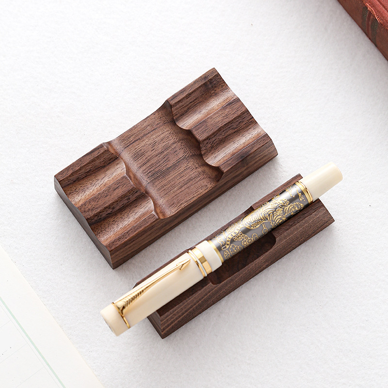 Walnut Wood Pen Holder Stand f - Pen Rest Single 评论和价格