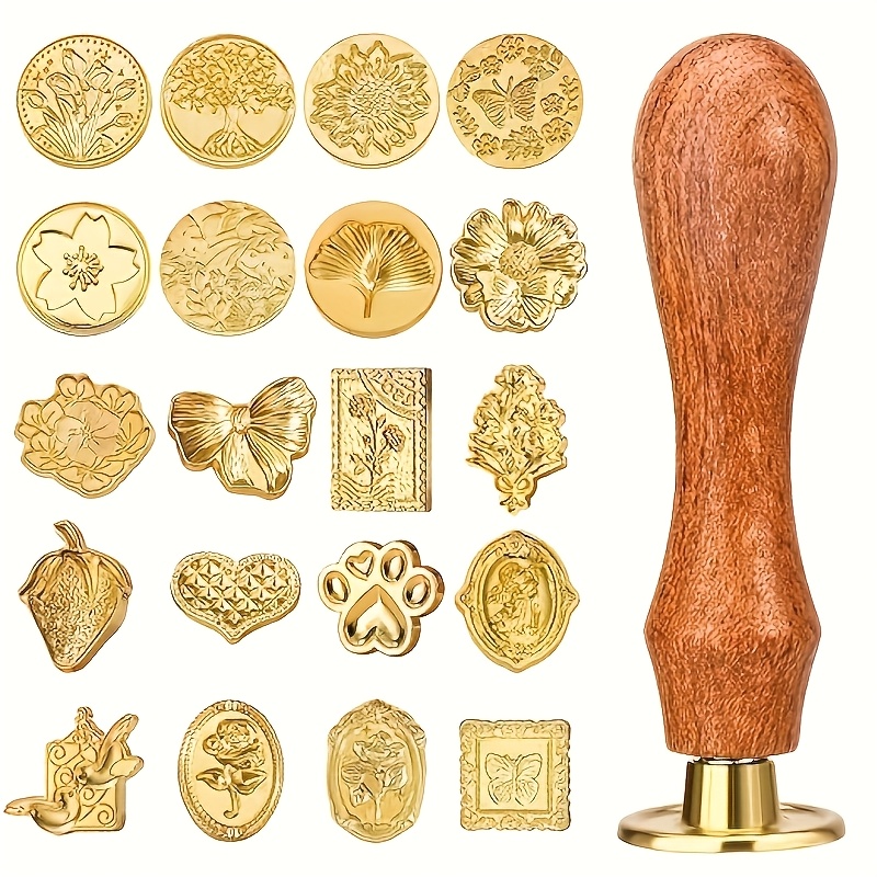 21pc wax stamp set with variou - Wax Seal Stamp Set 评论和价格