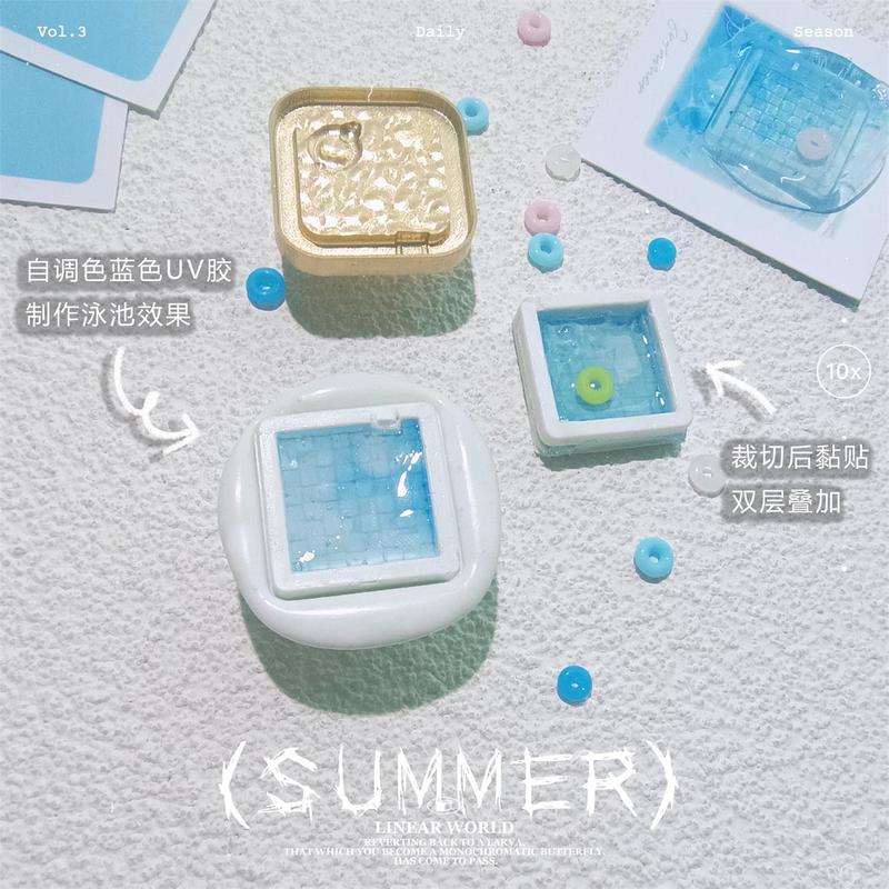 New Wax Seal Stamp Summer Pool - Wax Seal Stamp Set 评论和价格