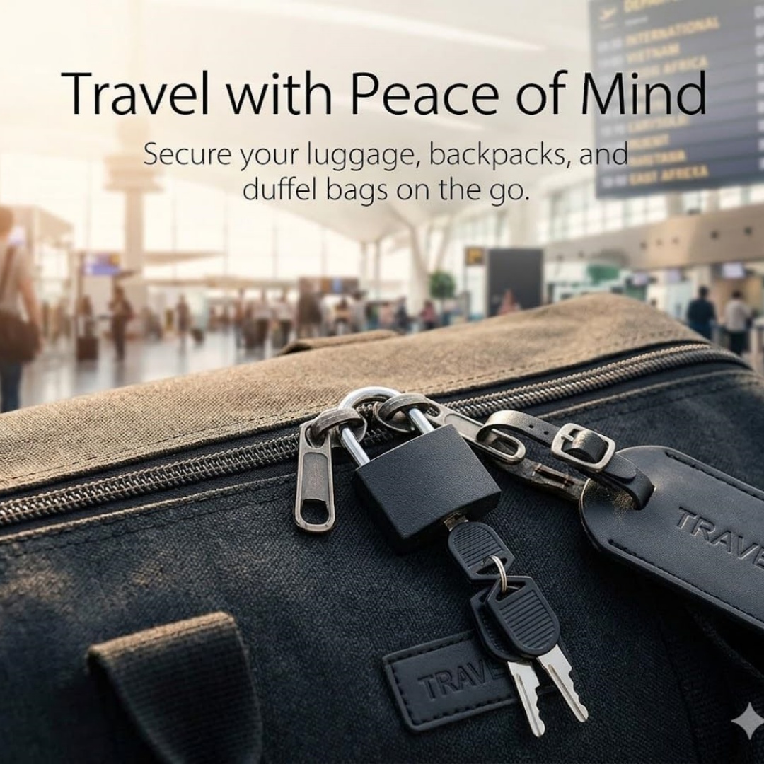 3 pcs Padlock with Keys, (Blac - Letter Opener Brass 评论和价格