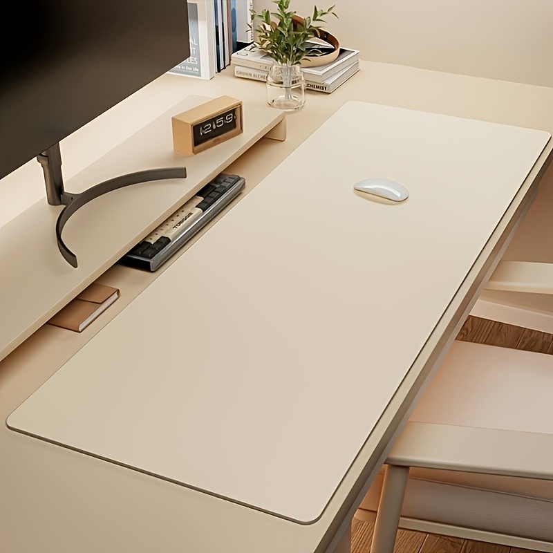 1pc Large Faux Leather Mouse P - Leather Desk Pad 评论和价格