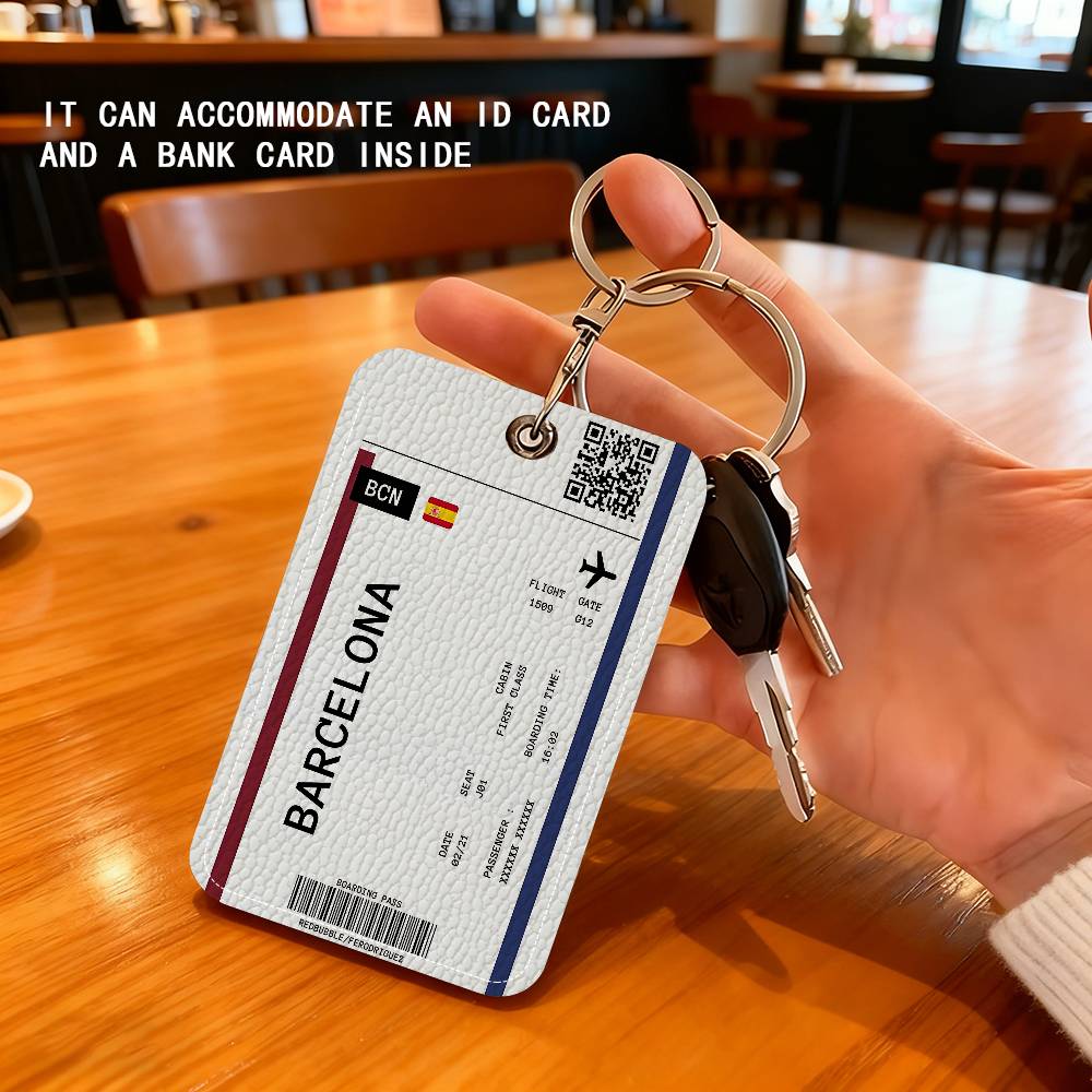 Boarding Pass Plane Ticket Lea - Card Index Box 评论和价格