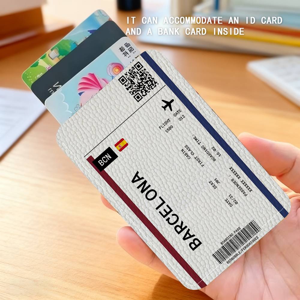 Boarding Pass Plane Ticket Lea - Card Index Box 评论和价格