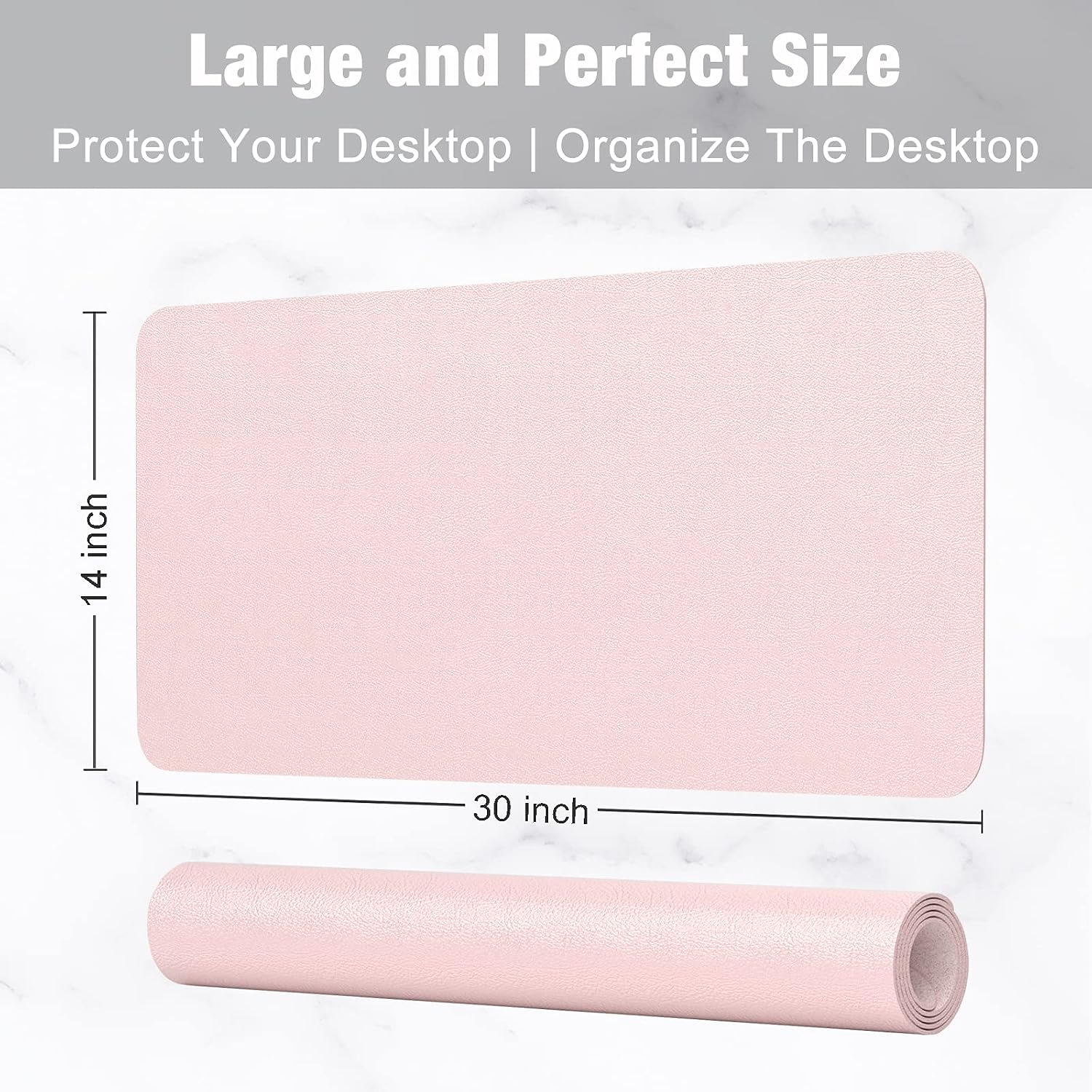 30x14 Inch PU Leather Desk Pad - Leather Desk Pad 评论和价格