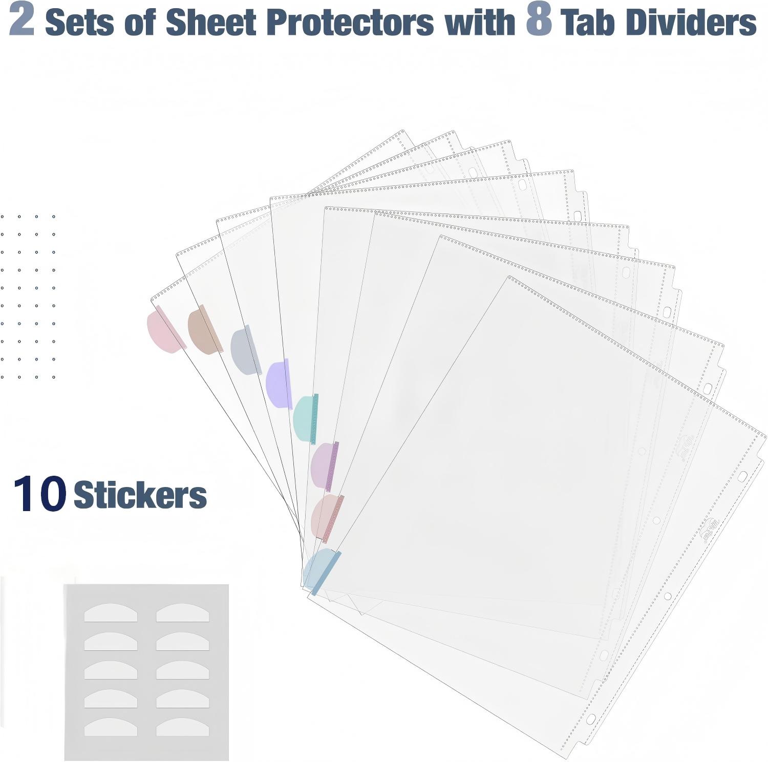 A4 Clear Sheet Protectors with - Tab Divider A4 评论和价格