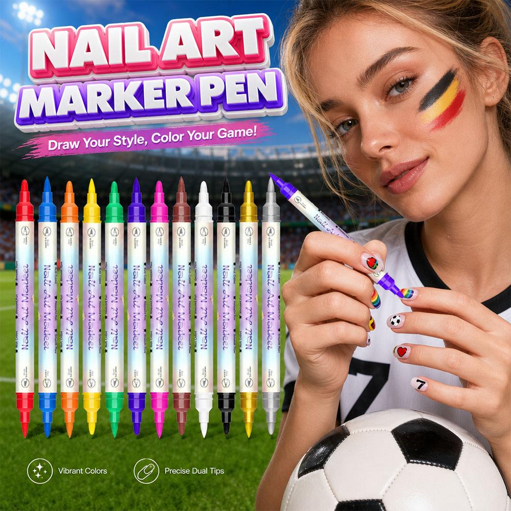 12/24 Colors Dual Tip Nail Art - Correction Pen Fine 评论和价格