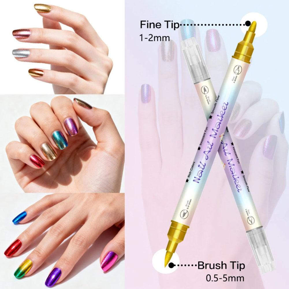 12/24 Colors Dual Tip Nail Art - Correction Pen Fine 评论和价格