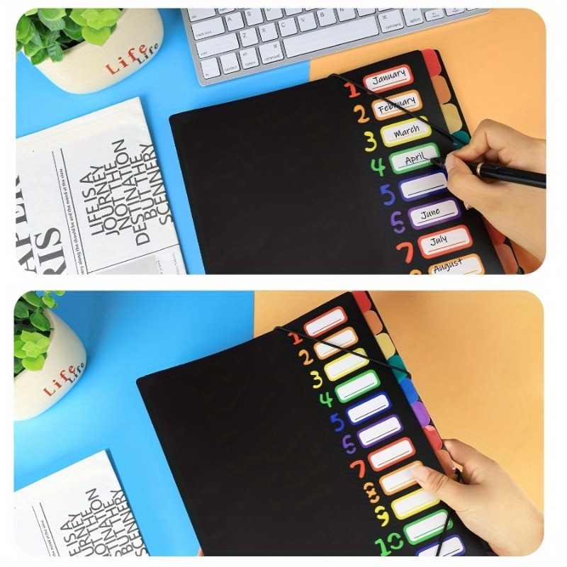 1Pc Black/White Cover Multi-La - Tab Divider A4 评论和价格