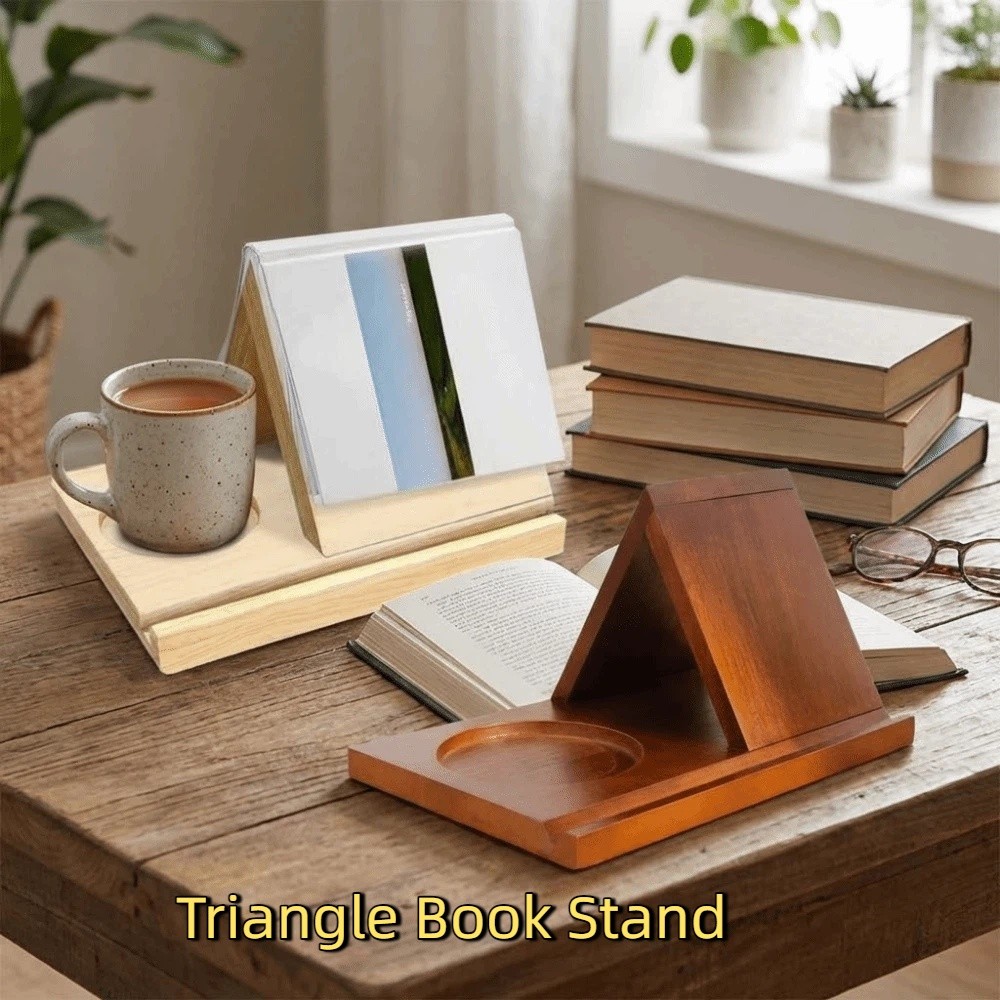 Minimalist 2 in 1 Triangle Woo - Magazine Holder Rack 评论和价格
