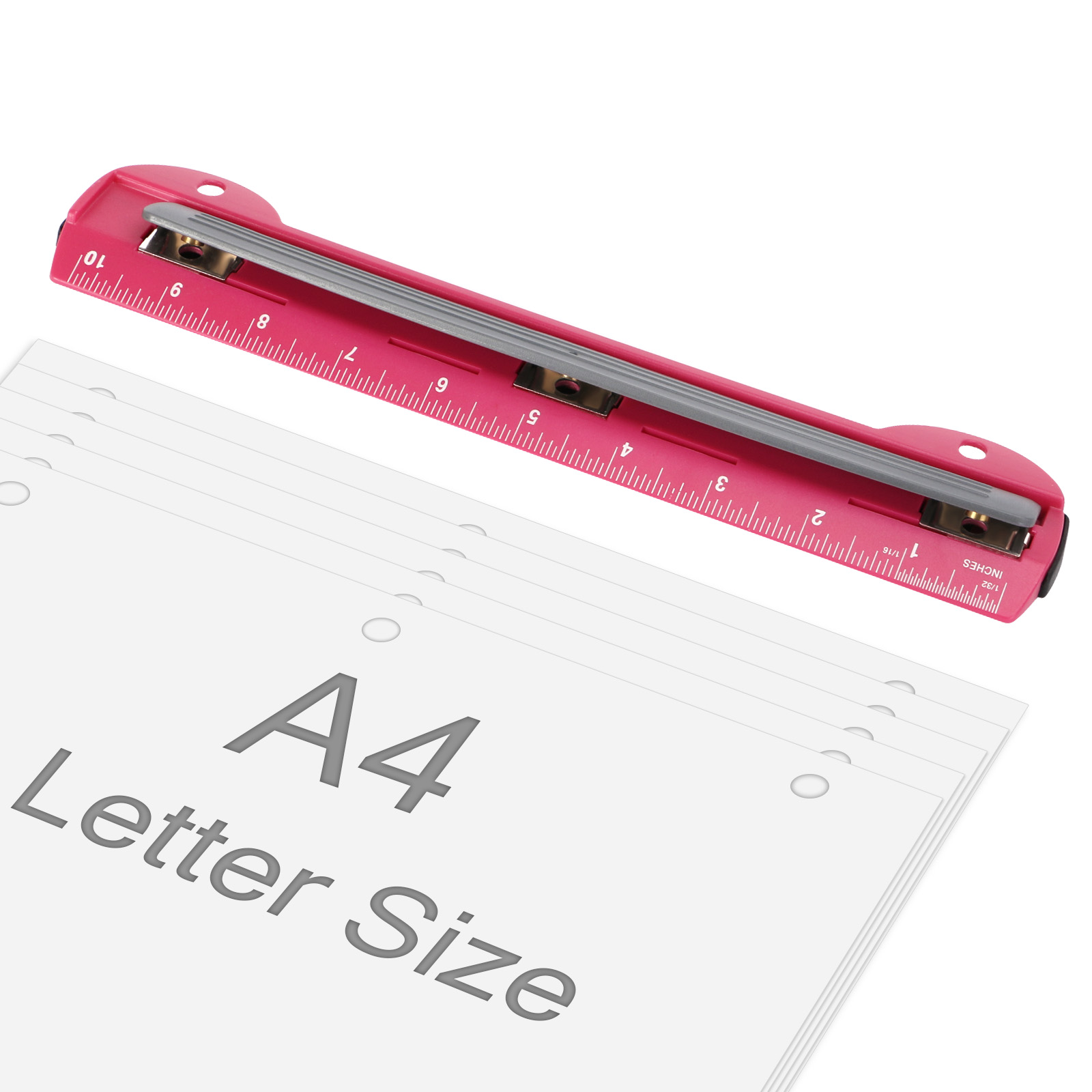EAGLE 3-Hole Punch for A4/Lett - Binder A4 Lever 评论和价格