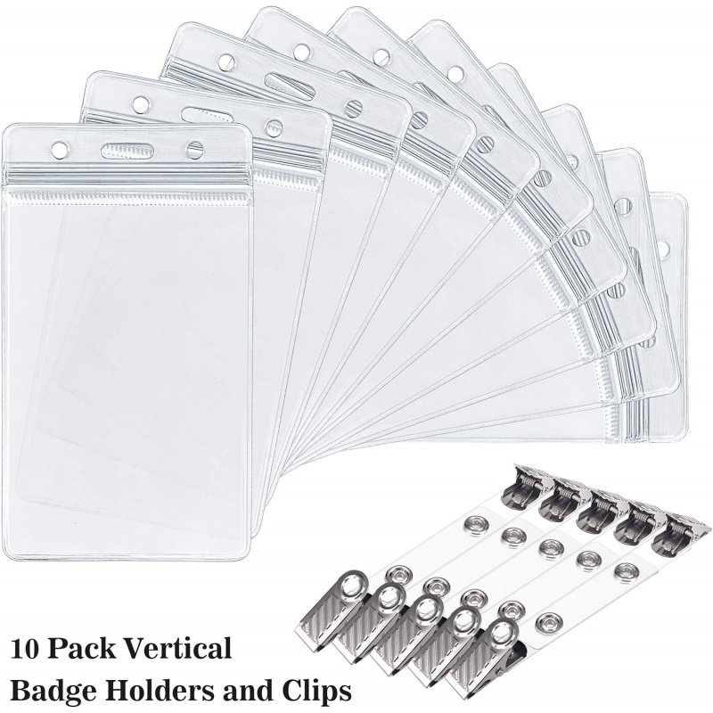 ID card holder with metal badg - Index Card Holder 评论和价格