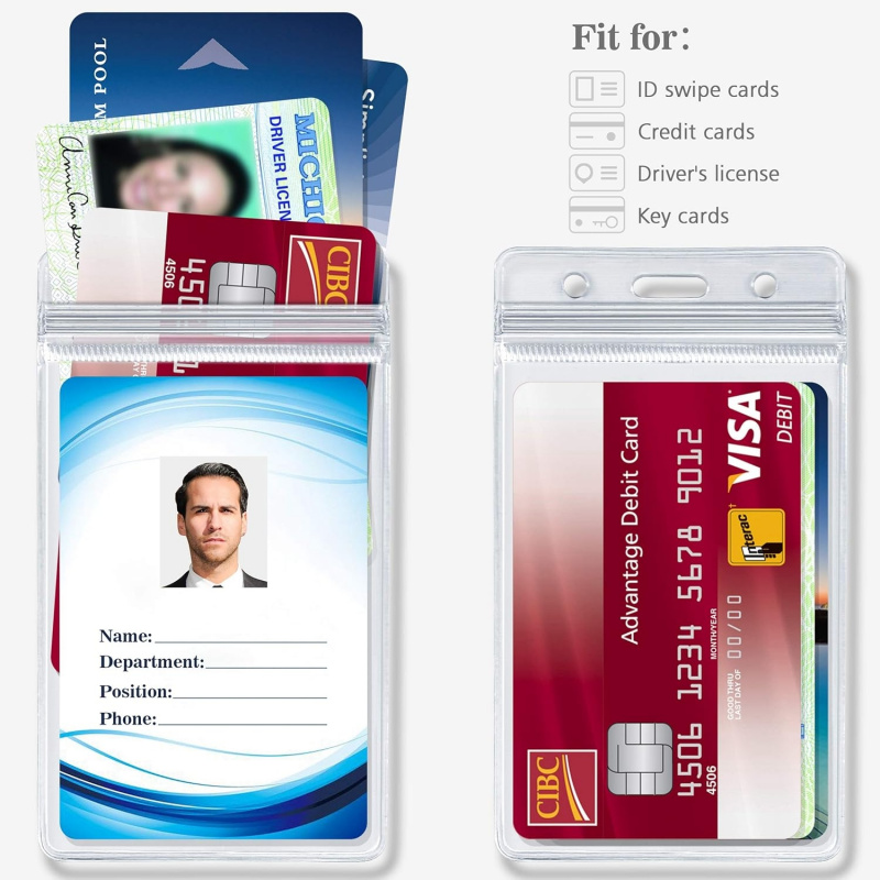 ID card holder with metal badg - Index Card Holder 评论和价格