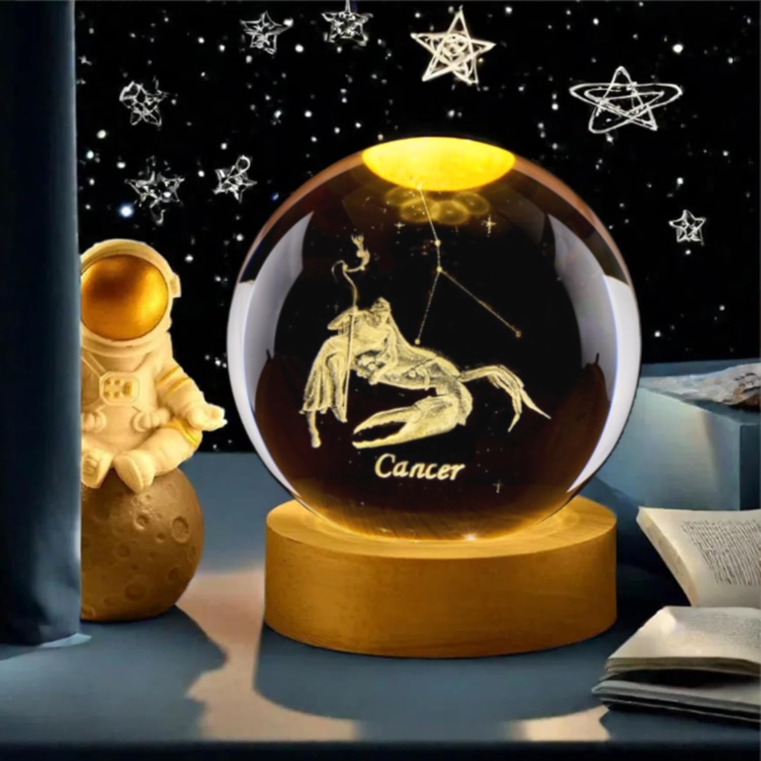 3D Cancer Constellation Crysta - Paper Weight Crystal 评论和价格
