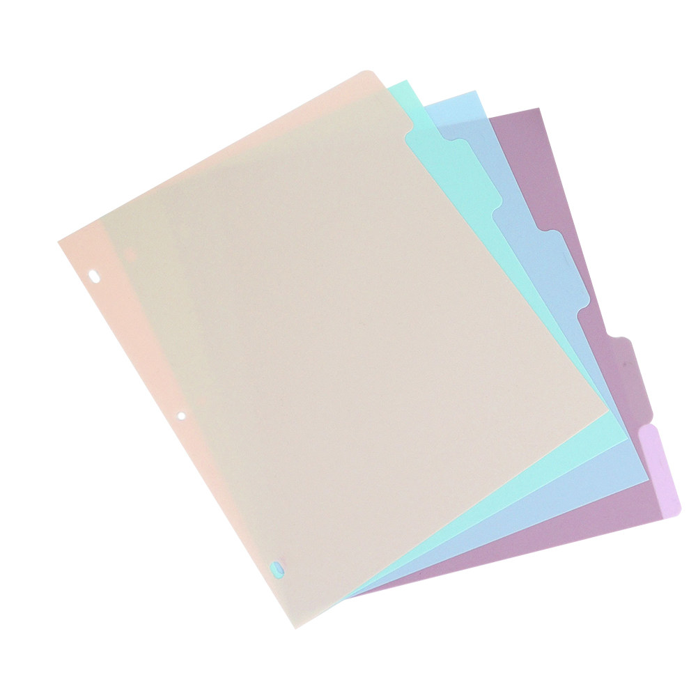 1Set Binder Dividers A4 Froste - Tab Divider A4 评论和价格