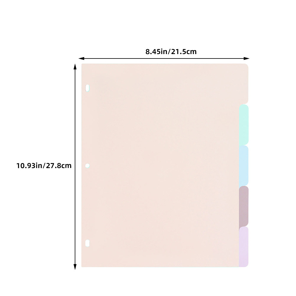 1Set Binder Dividers A4 Froste - Tab Divider A4 评论和价格