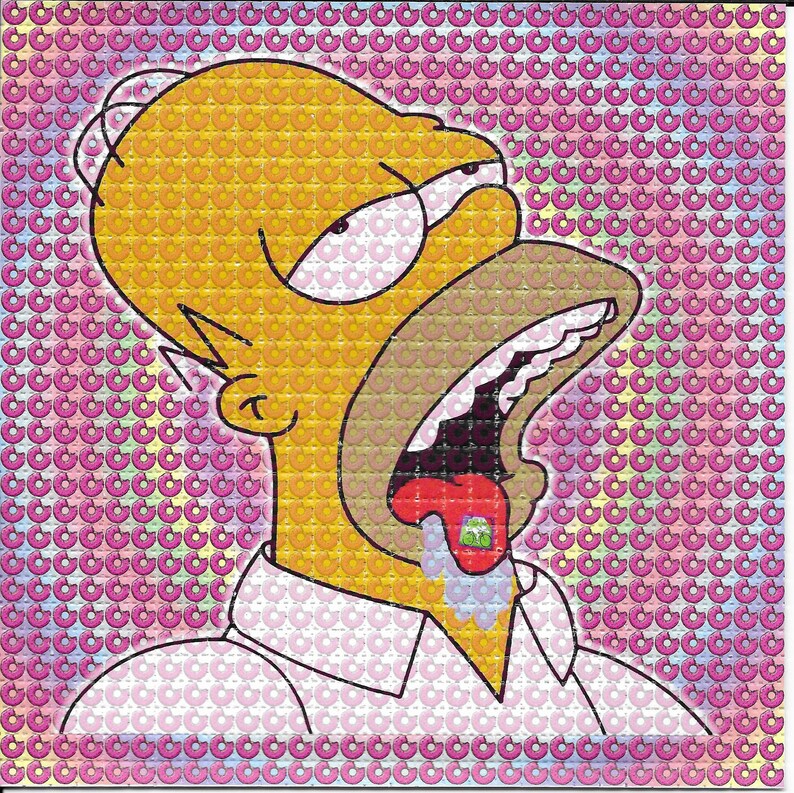 Doped Homer Psychedelic Acid F - Ink Blotter Paper 评论和价格