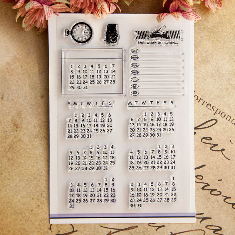 Date Week Month Number Symbol  - Rubber Date Stamp 评论和价格