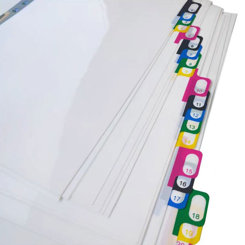 5/10/20Sheets/Lot A4 Divider I - Tab Divider A4 评论和价格
