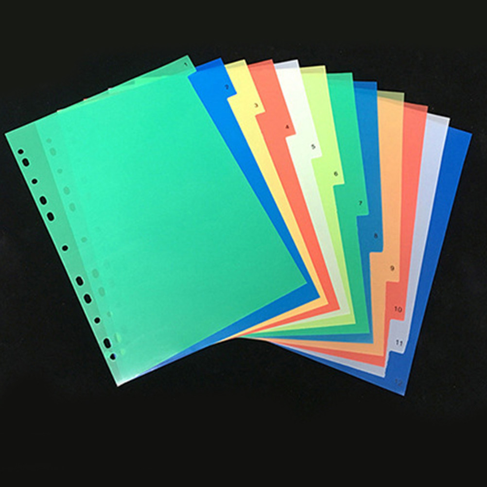 40Pcs A4 Bright Color Index Ta - Tab Divider A4 评论和价格