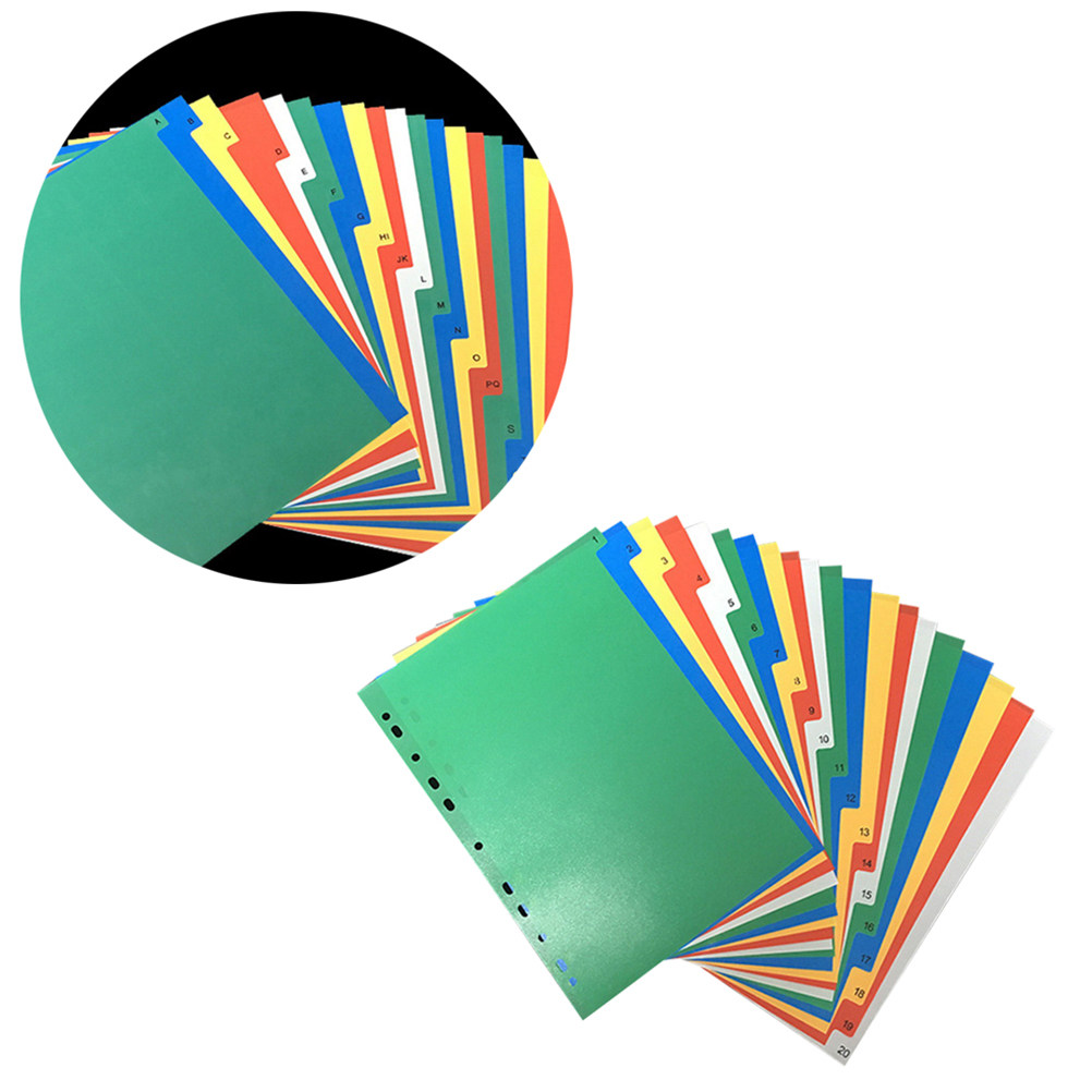 40Pcs A4 Bright Color Index Ta - Tab Divider A4 评论和价格