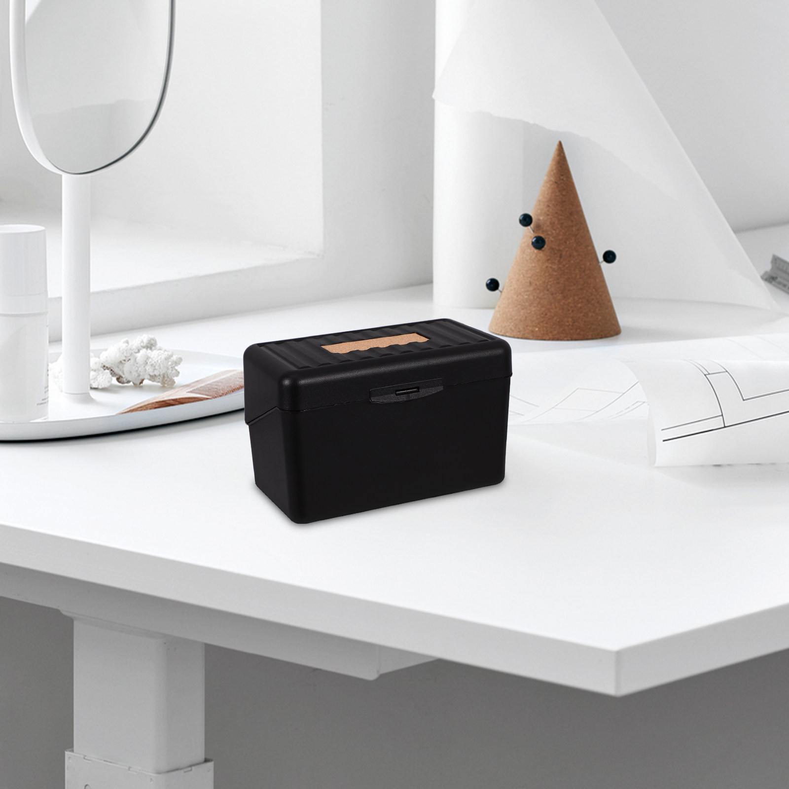 Premium Index Card Holder Box  - Card Index Box 评论和价格