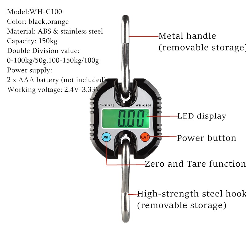 Digital Crane Scale 150kg 200g - Tape Dispenser Weighted 评论和价格