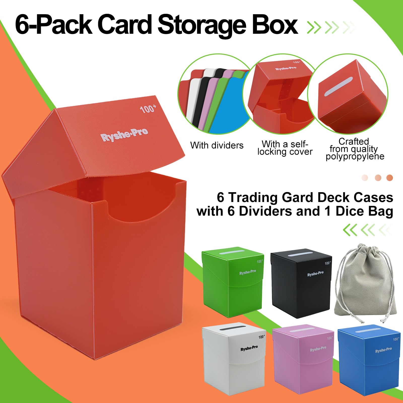 TCG Deck Box for 100+ Cards Co - Card Index Box 评论和价格