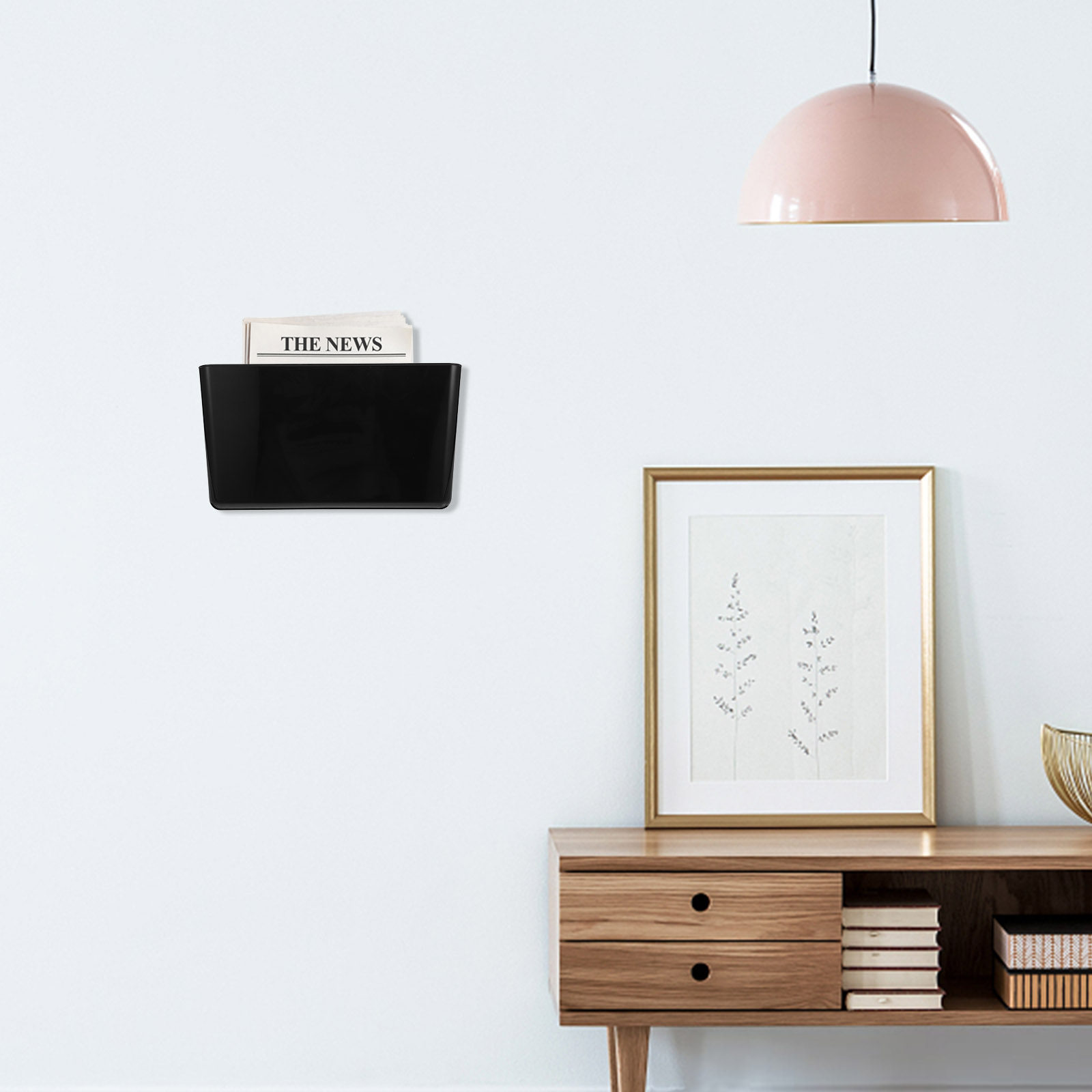 Wall Mount File Holder Single  - Magazine Holder Rack 评论和价格