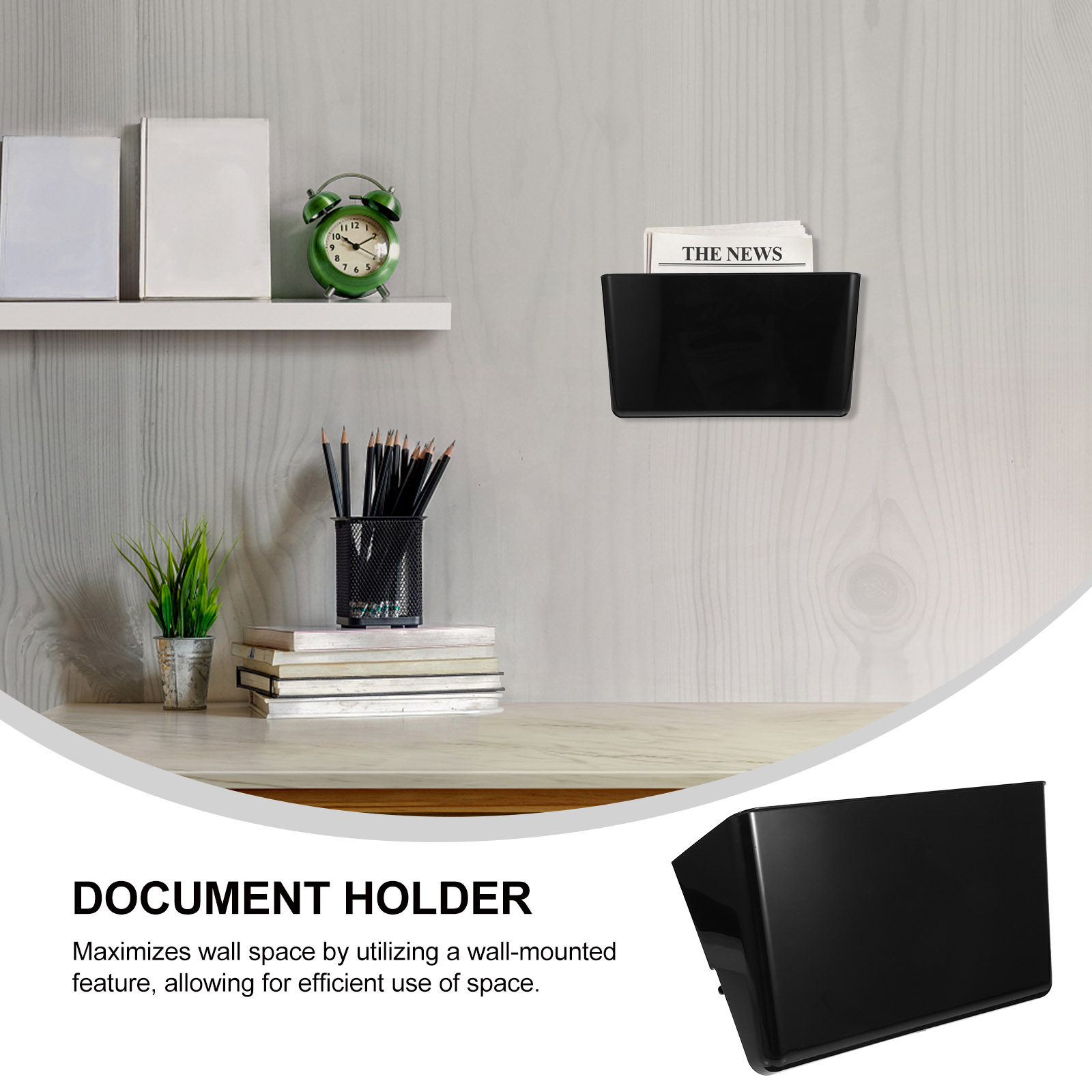 Wall Mount File Holder Single  - Magazine Holder Rack 评论和价格