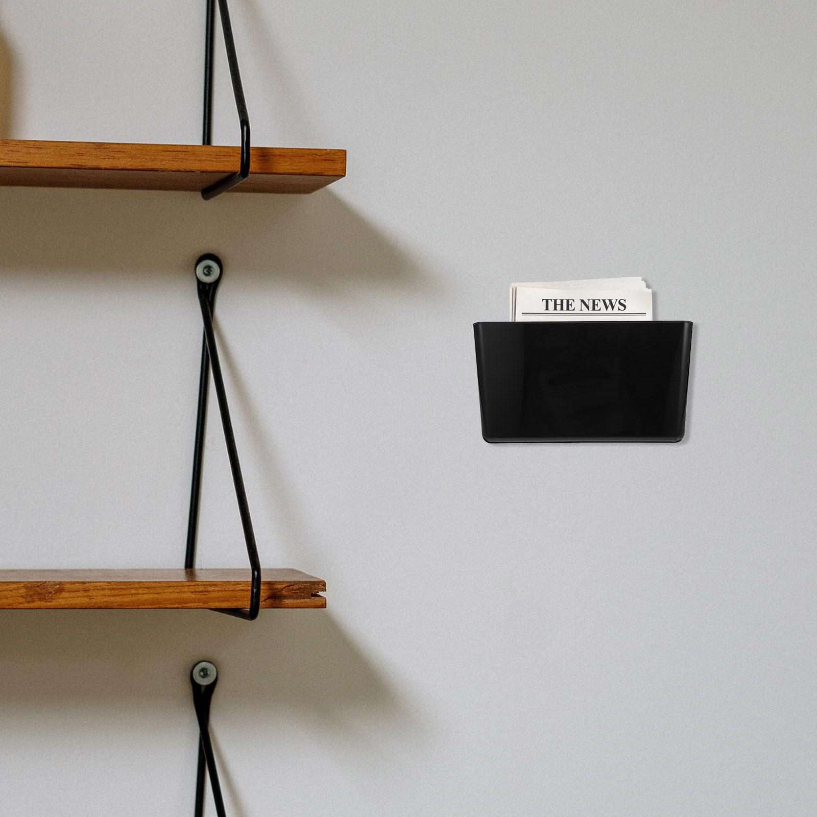 Wall Mount File Holder Single  - Magazine Holder Rack 评论和价格