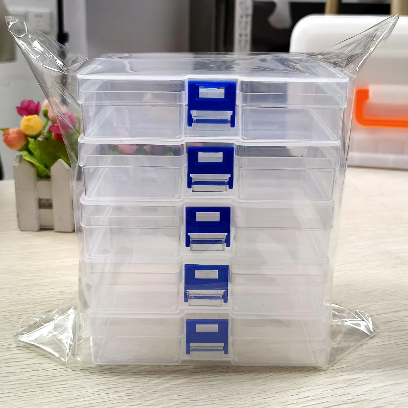 5 transparent plastic storage  - Card Index Box 评论和价格