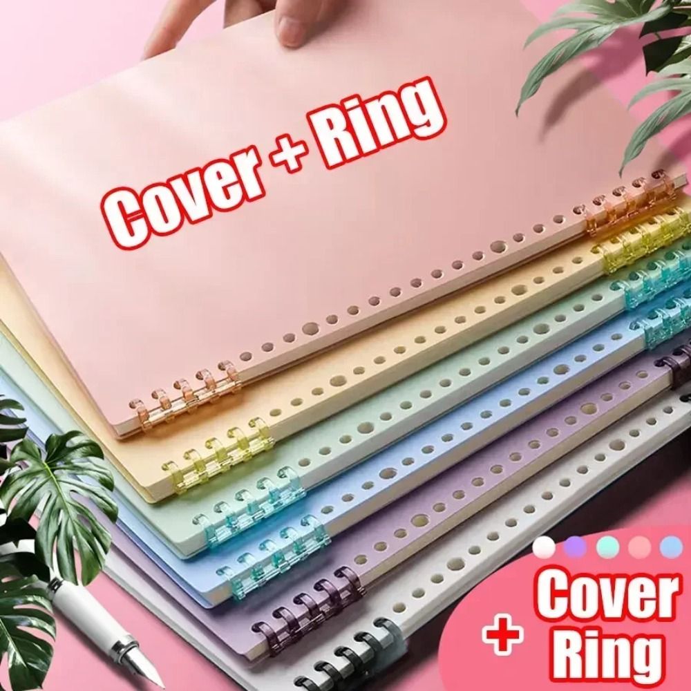 4Pcs PP Loose-leaf Book Cover  - Binder A4 Lever 评论和价格