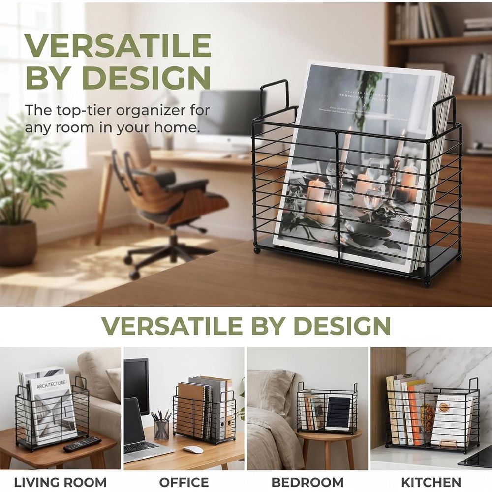 Metal Magazine Rack, Newspaper - Magazine Holder Rack 评论和价格