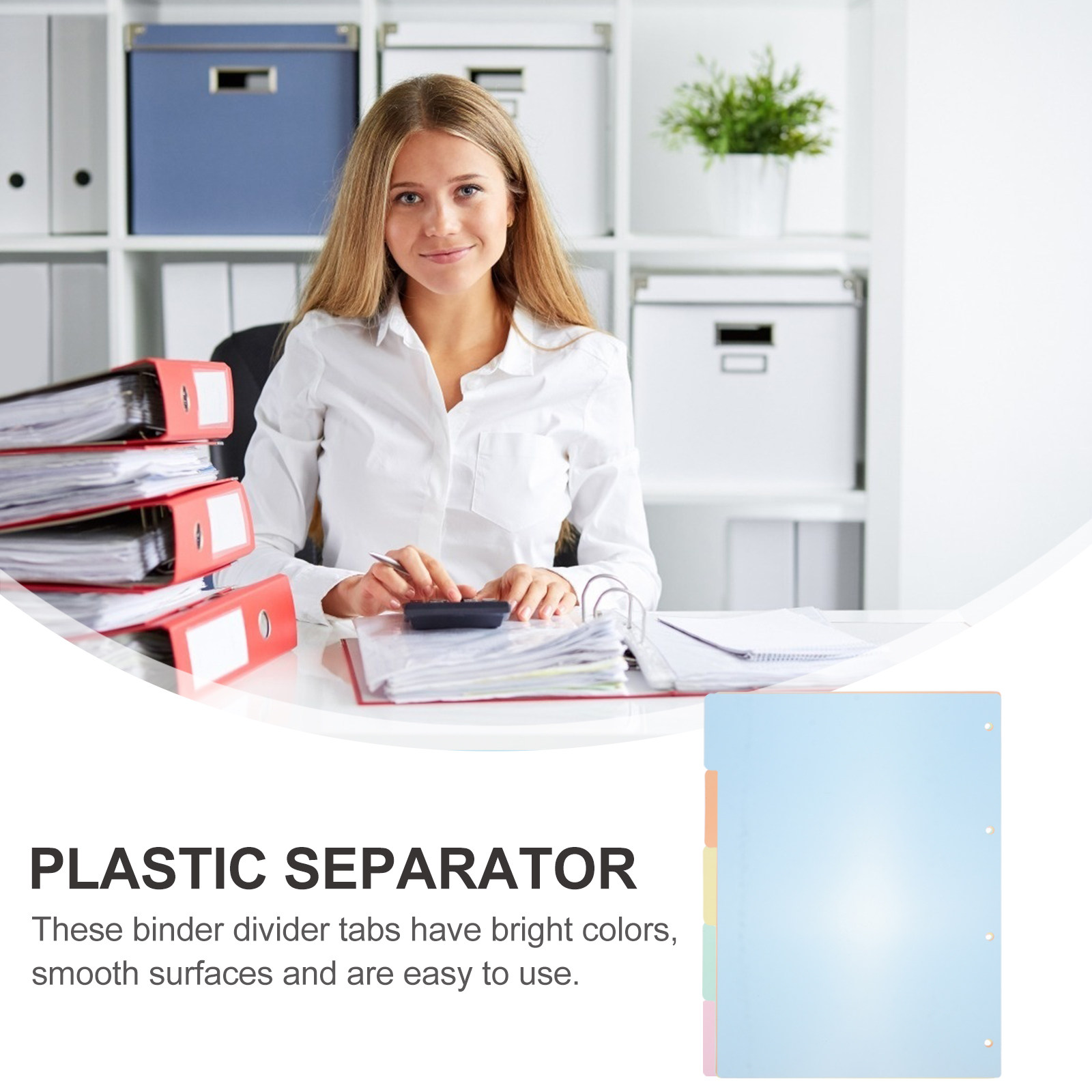 10Pcs A4 Plastic Index Divider - Tab Divider A4 评论和价格