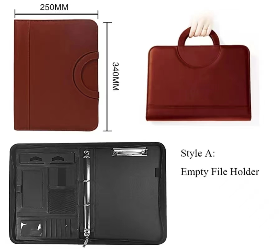 PU leather A4 zipper calculato - Binder A4 Lever 评论和价格