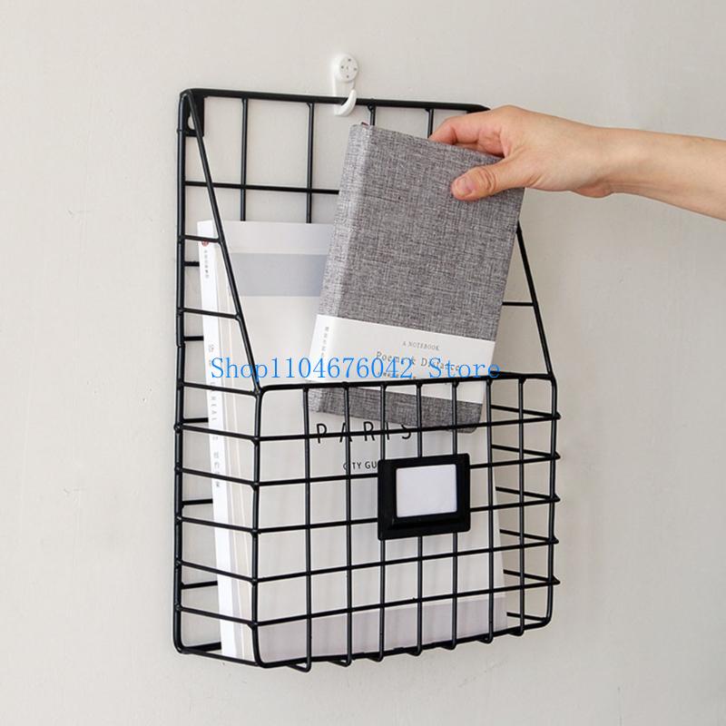 652F Mail Wire Basket Wall Mou - Magazine Holder Rack 评论和价格